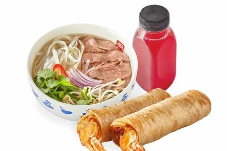 Ланч №9: суп на выбор, Нэм Том (2 шт.), Морс