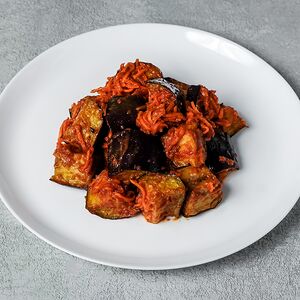 Рагу из баклажанов с корейской морковью