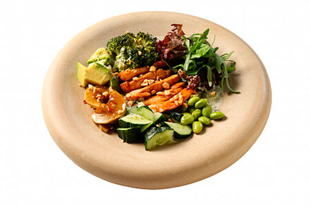 Салат зеленый с курицей