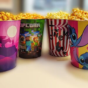 Попкорн солёный в жестяном ведре