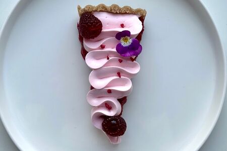 Тарт с малиной