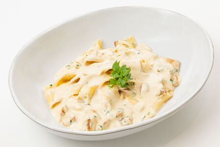 Паппарделле с белыми грибами
