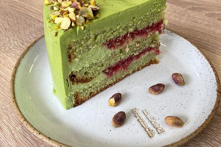 Торт Фисташка-малина