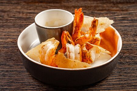 Креветки на гриле