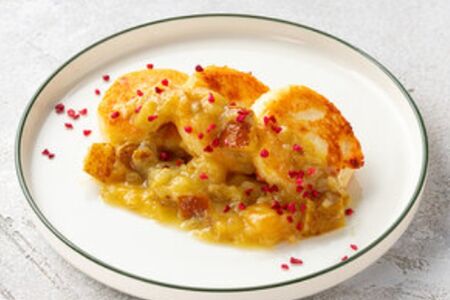 Сырники с садовой грушей