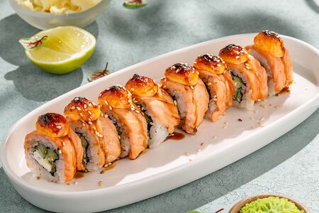 Запеченный ролл Филадельфия