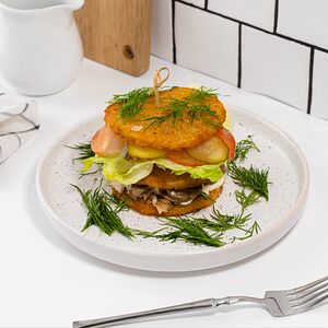 Драники с курицей и грибами