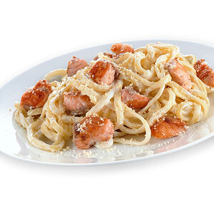 Паста с лососем