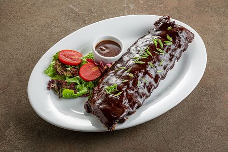 Свиные ребрышки барбекю