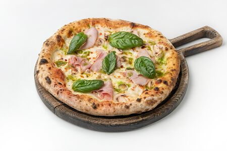 Пицца грибы-окорок