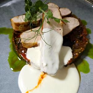 Филе куриной грудки с овощами рататуем