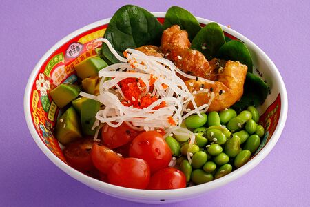 Донбури с креветками темпура