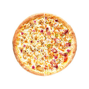 Пицца Куриный жюльен и Баварская