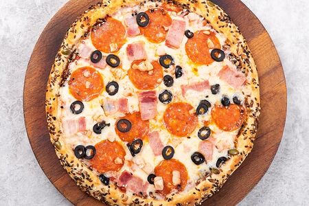 Пицца Мясная 25см с семечками