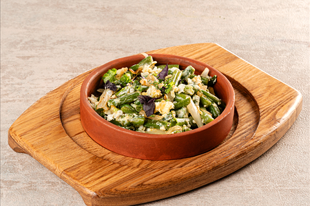 Фасоль с яйцом