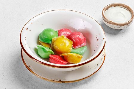 Пельмешки без спешки со сметаной