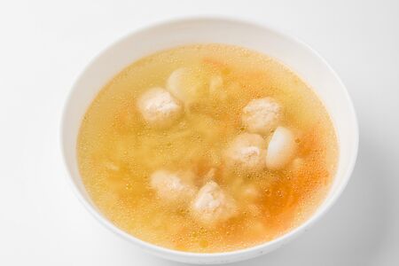 Куриный супчик с фрикадельками из индейки