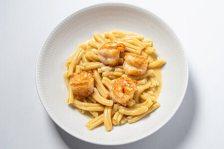 Качо-э-пепе с креветками