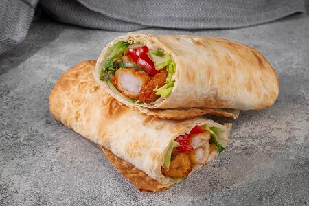 Шаурма с креветкой