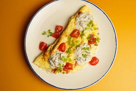 Омлет с цыпленком