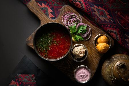 Борщ с телятиной