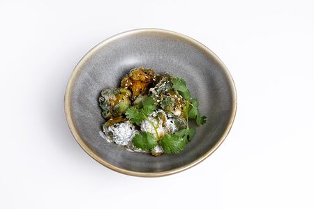 Брокколи криспи с греческим йогуртом