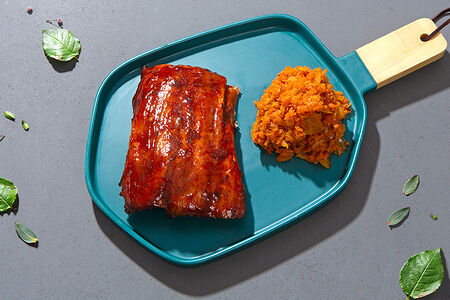 Рёбра BBQ с бигусом