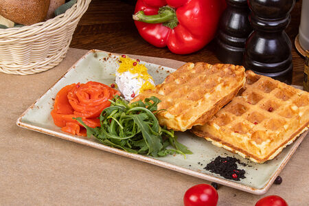 Картофельные вафли с кижучем