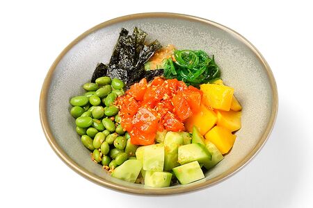 Поке с апельсиновым лососем