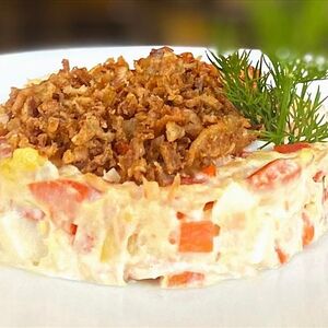 Фиш-салат с нежным лососем