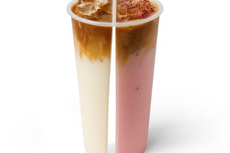 Пина-Колада Айс-латте и Малина-кокос Айс-латте 