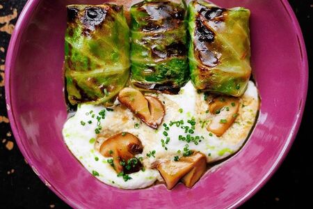 Голубцы с лисичками