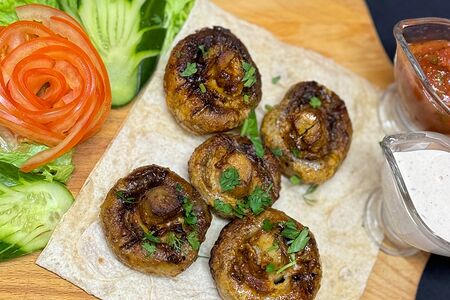 Шампиньоны на углях