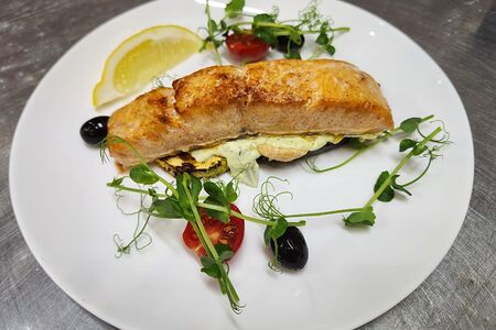 Сёмга с овощами