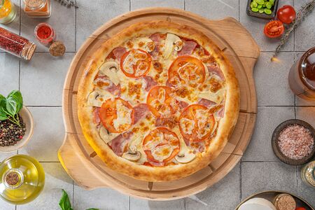 Ветчина с грибами 