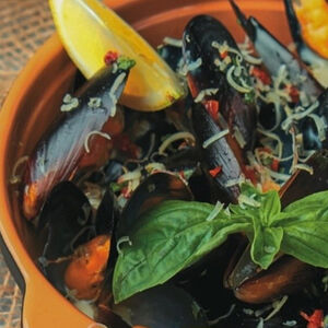 Испанские мидии с соусом дорблю