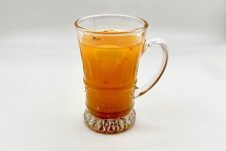 Горячий напиток облепиховый с имбирем и апельсином 