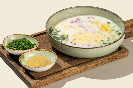 Окрошка с окороком