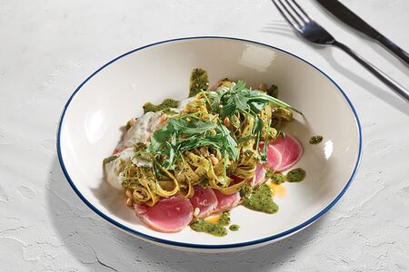 Тальятелле аль песто дирукола