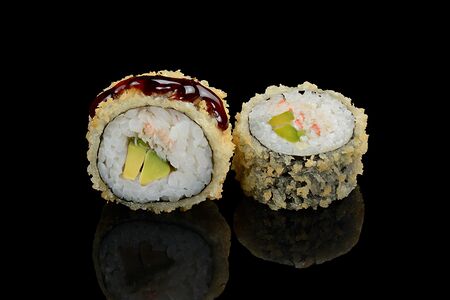 Горячий ролл с крабом