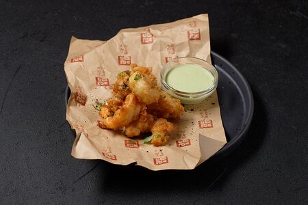 Креветки васаби сгущенка в темпуре