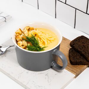 Сырный крем-суп с гренками