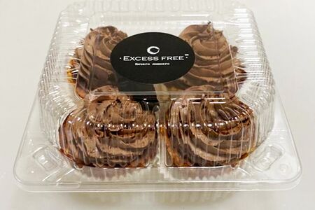 Пирожное Корзиночки с творожным кремом Шоколад-Апельсин 