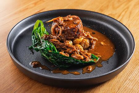 Филе миньон, картофель, грибы