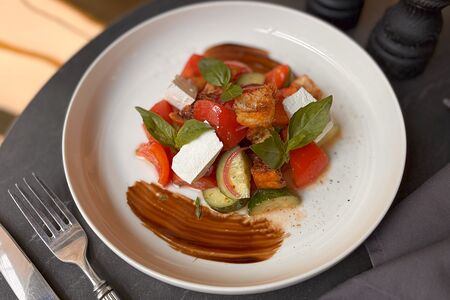 Панцанелла с сыром фета