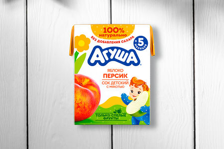 Сок Агуша Яблоко-персик
