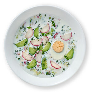 Окрошка на кефире