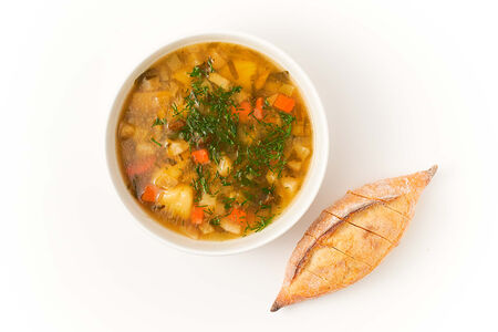 Суп из луговых опят и белых грибов