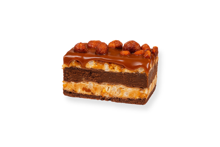 Пирожное карамельно-ореховое