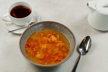 Уха из двух видов рыбы